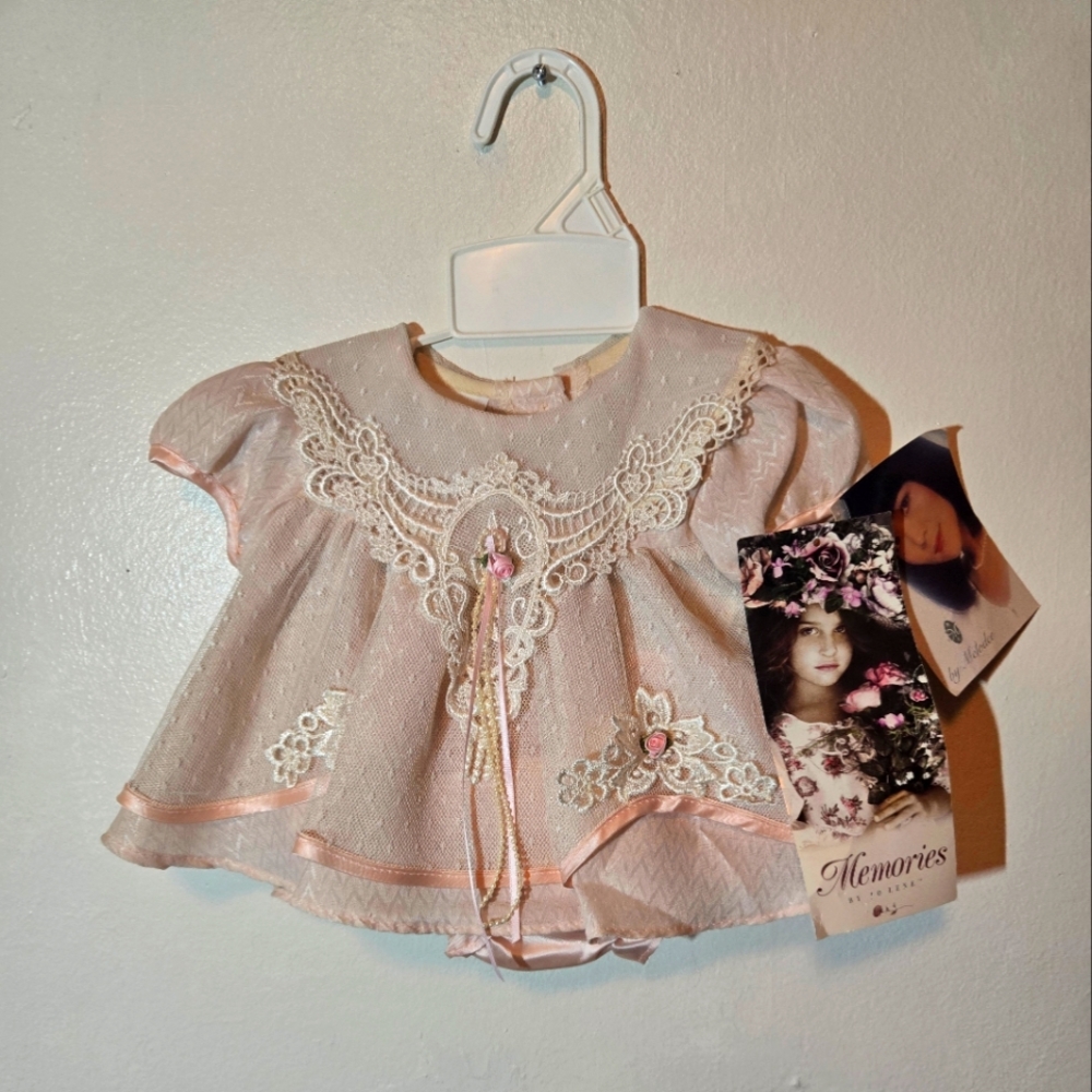 Vintage Baby Dress Size 0-6 Months          Memories By Jo Lene With Tage